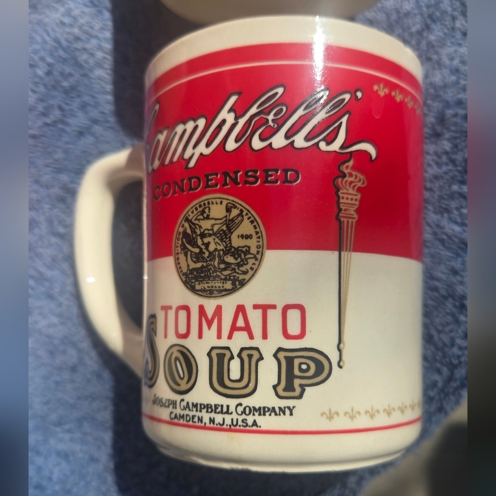 Campbell's Red Tomato Soup Ceramic Mugs - Set of 4 - Picture 4 of 12